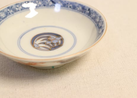 明治前期色絵山水図通り物飯茶碗② 少甘手