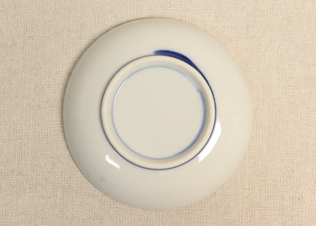 大正～昭和戦前染付梅図小皿②薄め