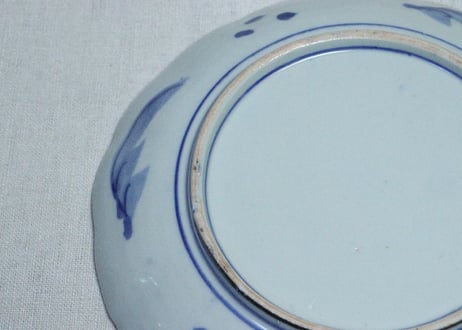明治後期～大正銅判山水図7寸皿