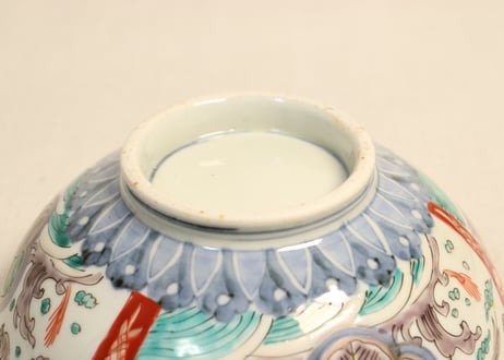 明治前期色絵桐と鳳凰図三ツ組鉢