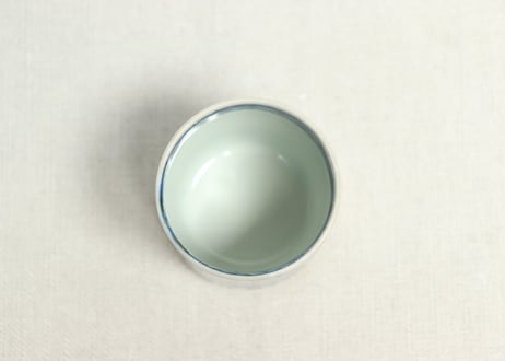 江戸幕末染付微塵唐草図のぞき