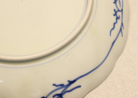 明治前期色絵桐と鳳凰図7寸皿①
