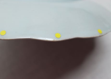 江戸幕末染付川海老図7.5寸皿 ノミホツ