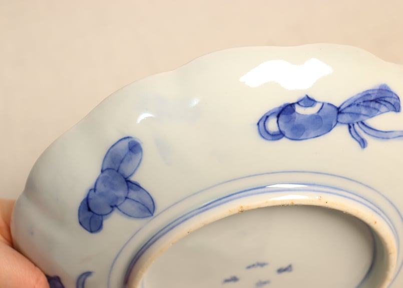 明治前期色絵三方竹梅図7寸皿 色擦れ | 吉祥寺PukuPuku