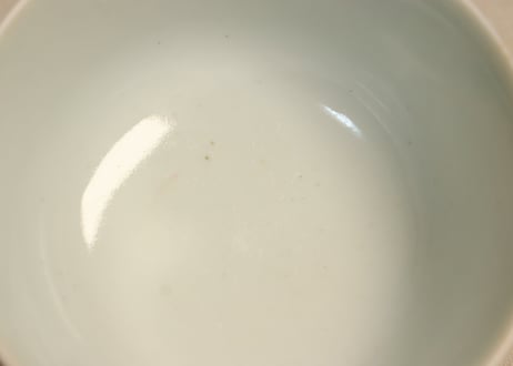 明治後期~大正銅判氷裂に梅図飯茶碗②少甘手