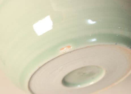 江戸後期外青磁山水図春寒鉢②フリモノ