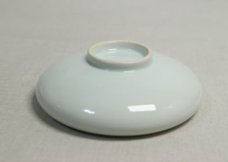 大正～昭和戦前色絵岩に牡丹図縁丸小鉢
