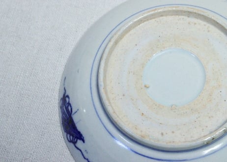 明治後期~大正銅判鶴亀図5寸皿