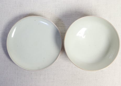 明治前期色絵三方に竹梅図通り物蒸茶碗
