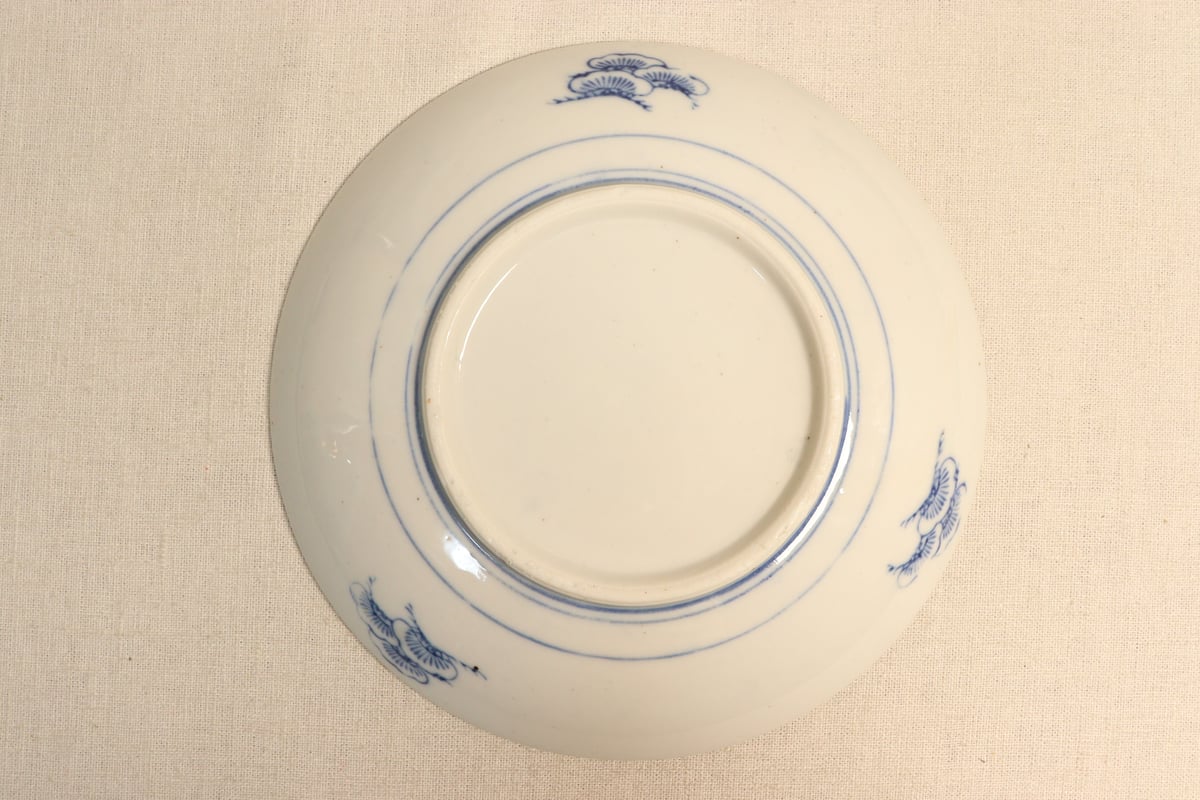 大正～昭和戦前染付山水図8寸皿 | 吉祥寺PukuPuku