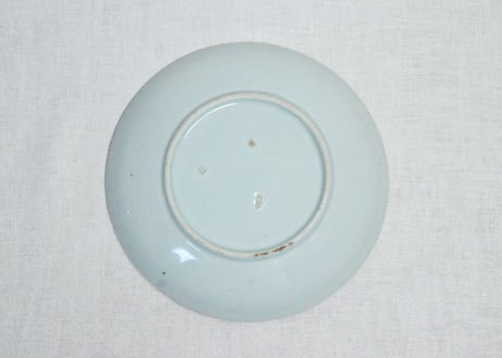江戸中期染付波図6.5寸皿①
