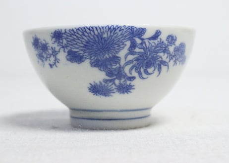 明治後期～大正銅判菊図湯呑