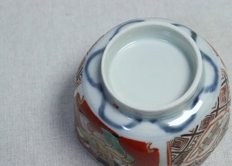 明治前期色絵唐子図角向付