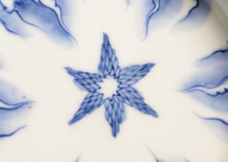 明治後期~大正金彩総柄牡丹図小皿