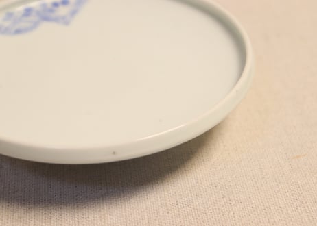 明治後期~大正染付鳳凰図蒸茶碗