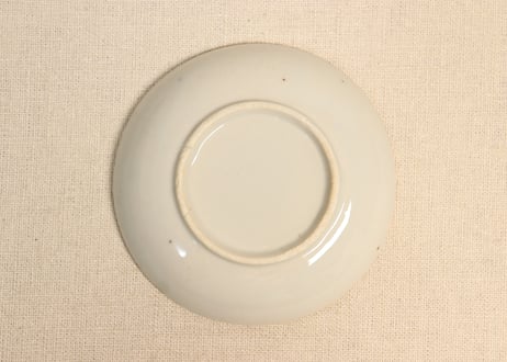 明治後期~大正銅判六方に牡丹図小皿