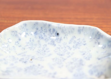 江戸中期紙刷古印判稲束柄糸巻型小皿②