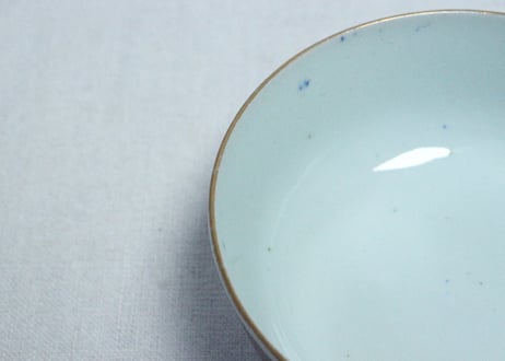 明治前期色絵水仙図蒸茶碗