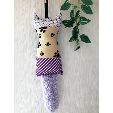 フワしっぽの蹴りぐるみ-ハンドメイド-  NO7 【送料200円ポスト投函】
