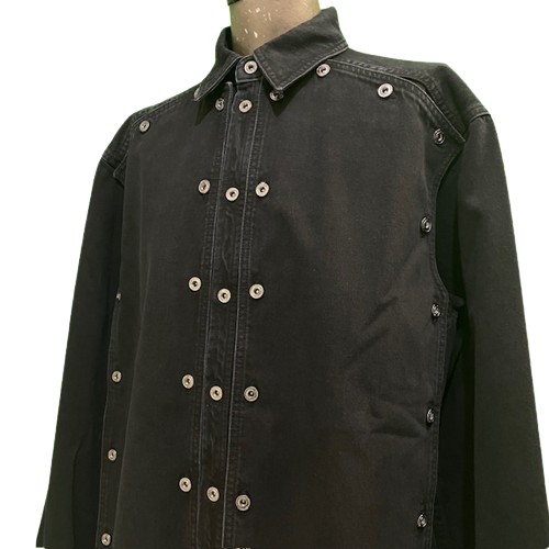 【新品定価12.5万】Y/PROJECT デニム シャツ DENIM SHIRT Y/Project Distressed Denim Shirt | Blue | FARFETCH