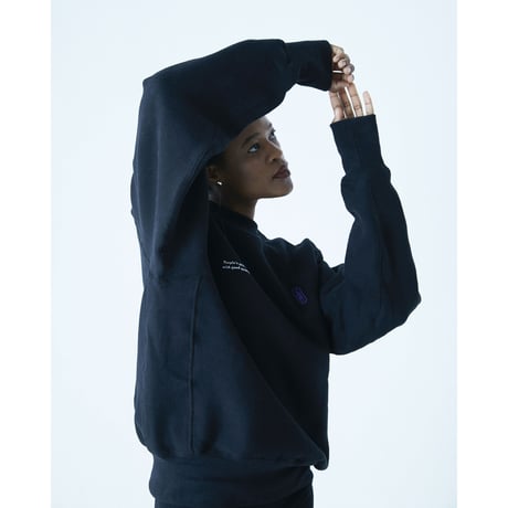 "ご贔屓に"Sweat-Shirts【BLACK】