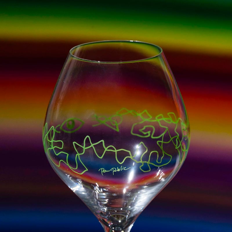 【美品】横井巴ヨコイトモエ 「ワイングラスとチェリー」 58/100 メゾチント Small World in Tokyo Wineglass | 床屋手帖