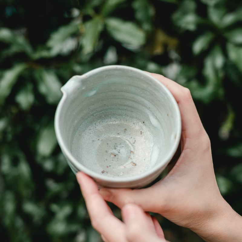 芳賀龍一】もみ灰釉片口_28 | Q1 オンラインストア