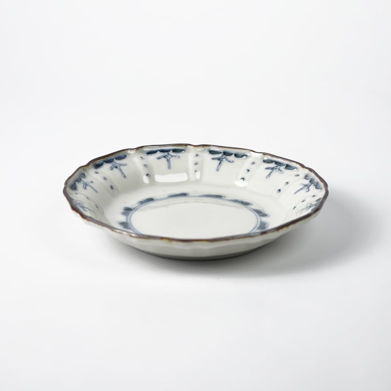 志村和晃】染付イッチン瓔珞文5.5寸皿_9 | Q1 オンラインストア