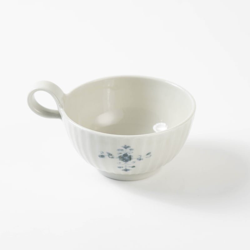 志村和晃】染付花十字文しのぎスープ碗_4 | Q1 オンラインストア