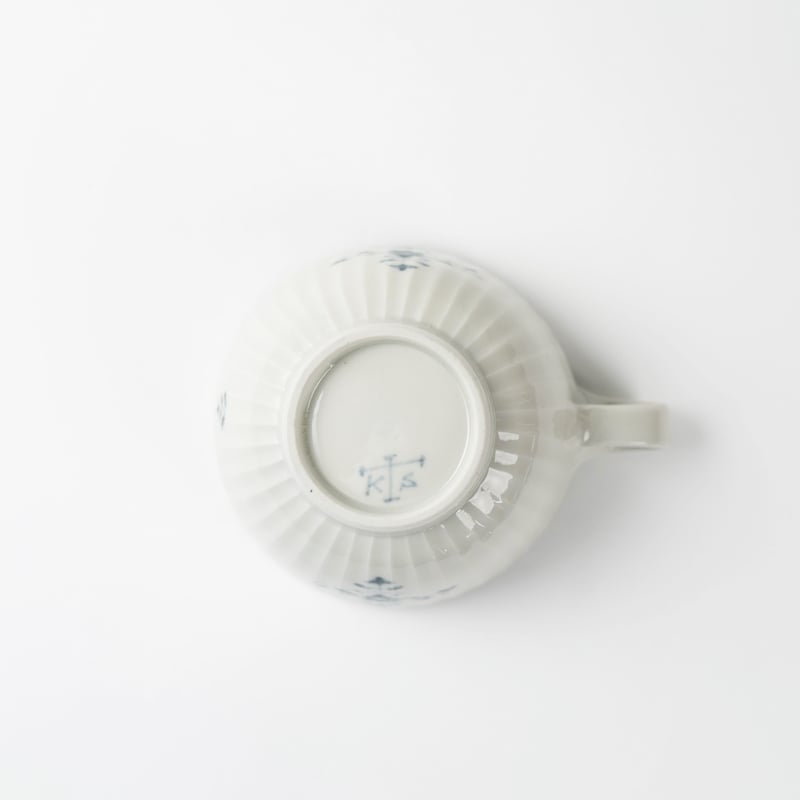 志村和晃】染付花十字文しのぎスープ碗_4 | Q1 オンラインストア