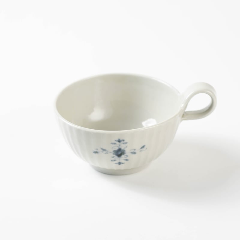 志村和晃】染付花十字文しのぎスープ碗_4 | Q1 オンラインストア