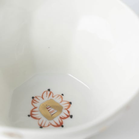 【浜坂尚子】金銀つるつる八角鉢_146