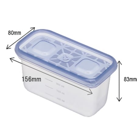【お惣菜のストックに】ジップロック　コンテナー長方形　510ml　2個　00100T33614