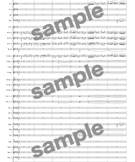 【吹奏楽】吹奏楽のための「漣」-REN- ／ 篠塚祐伴