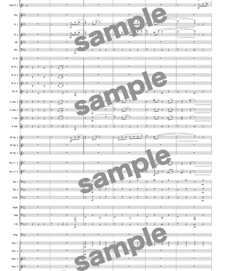 【クラリネット二重奏＋吹奏楽】Clarinets in wonderland ／ 篠塚祐伴