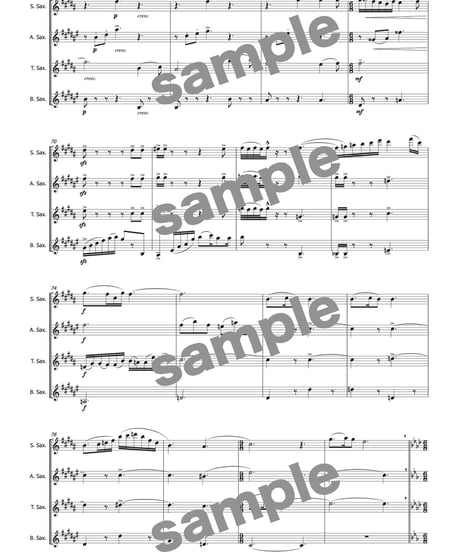 【サクソフォン四重奏】VENUSLINE ／ 村田淳一