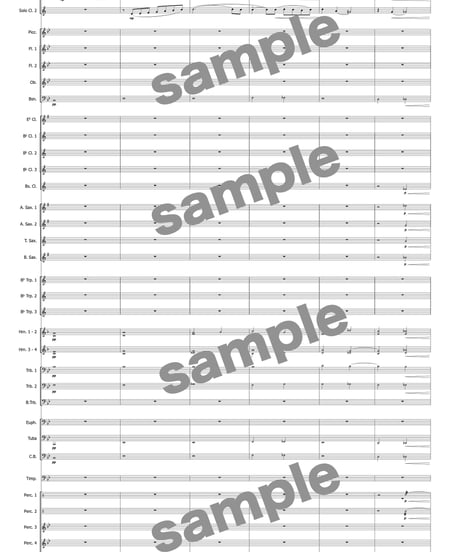 【クラリネット二重奏＋吹奏楽】Clarinets in wonderland ／ 篠塚祐伴