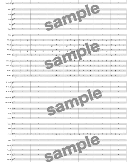 【クラリネット二重奏＋吹奏楽】Clarinets in wonderland ／ 篠塚祐伴
