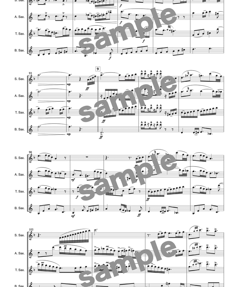 サクソフォン四重奏】Fade to Twilight：Quartetto ／ 村田淳一