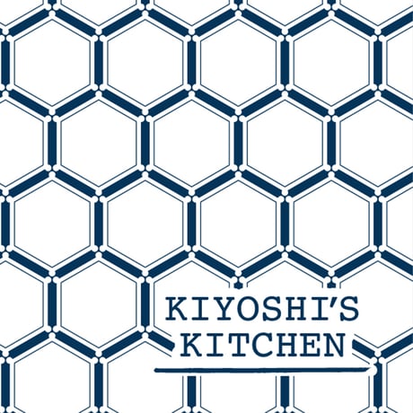 【KIYOSHI'S KITCHEN】手ぬぐい (白地スネア柄)