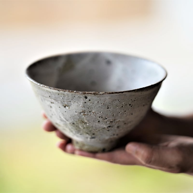 刷毛目荒土白マット茶碗 (大) | syunbougama 刷毛目荒土白マット茶碗 (大) | syunbougama