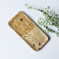 黄瀬戸たたら皿　(長方形)