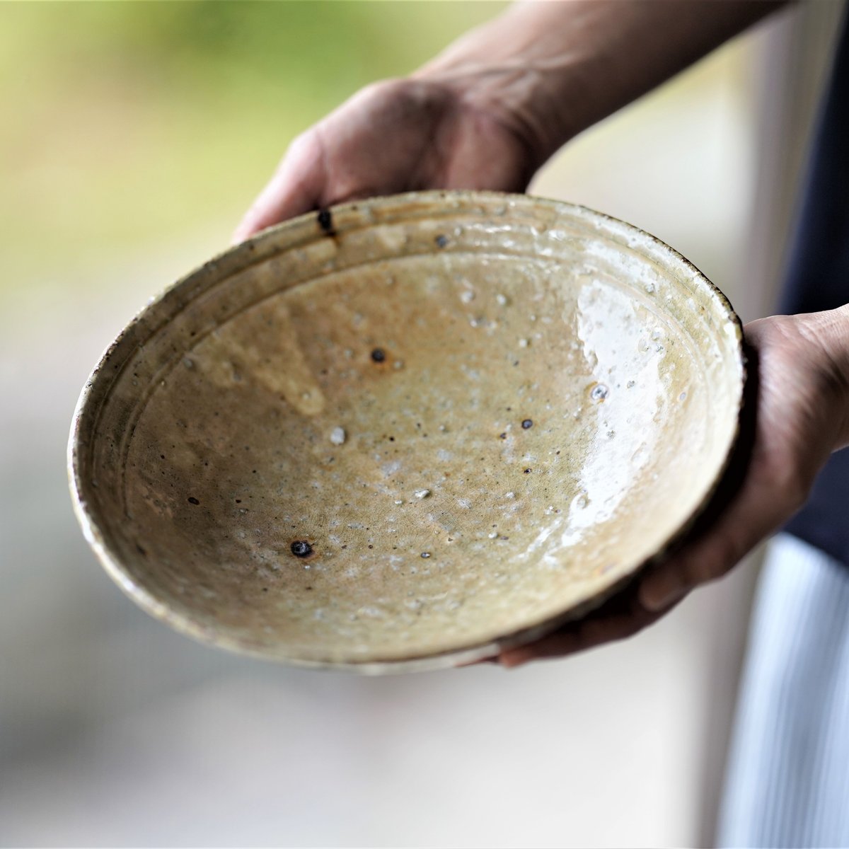 黄瀬戸皿 (大) | syunbougama 黄瀬戸皿 (大) | syunbougama