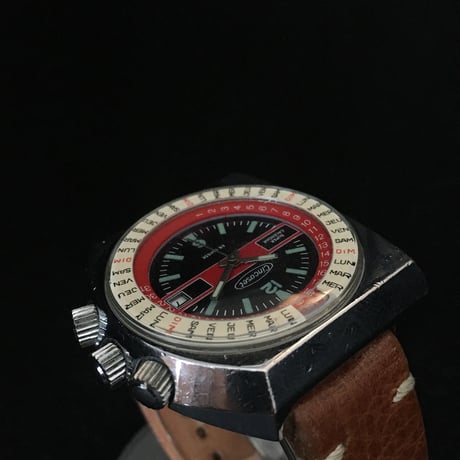 70年代 ダイバー CINCASET スーパーカレンダー フランス文字