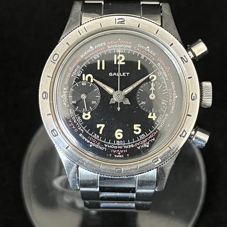ギャレット Gallet フライング オフィサー ヴィンテージ クロノグラフ