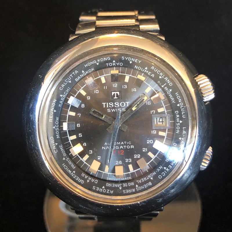ティソ 希少 ナビゲーター 24TIME デイト ATメンズ腕時計 稼働品 時計  