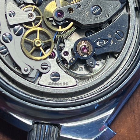 ブッフェラー　BUCHERER　ダイバー クロノグラフ　Lemania 1873　1970年代