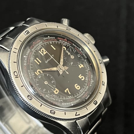 ギャレット Gallet フライング オフィサー ヴィンテージ クロノグラフ