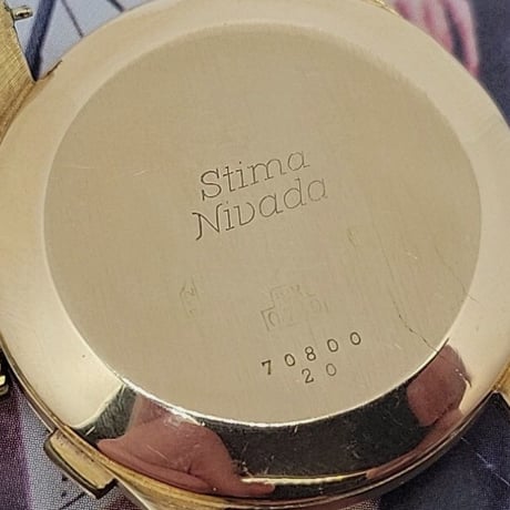 18K無垢 NIVADA ヴィンテージ クロノグラフ バルジュー 92