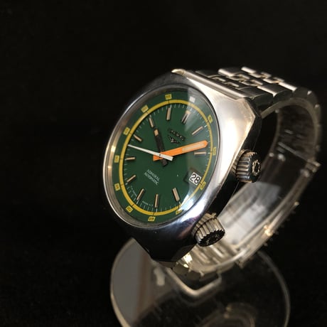 70年代 ロンジン ダイバーズ スーパー コンプレッサー ヴィンテージ 深緑